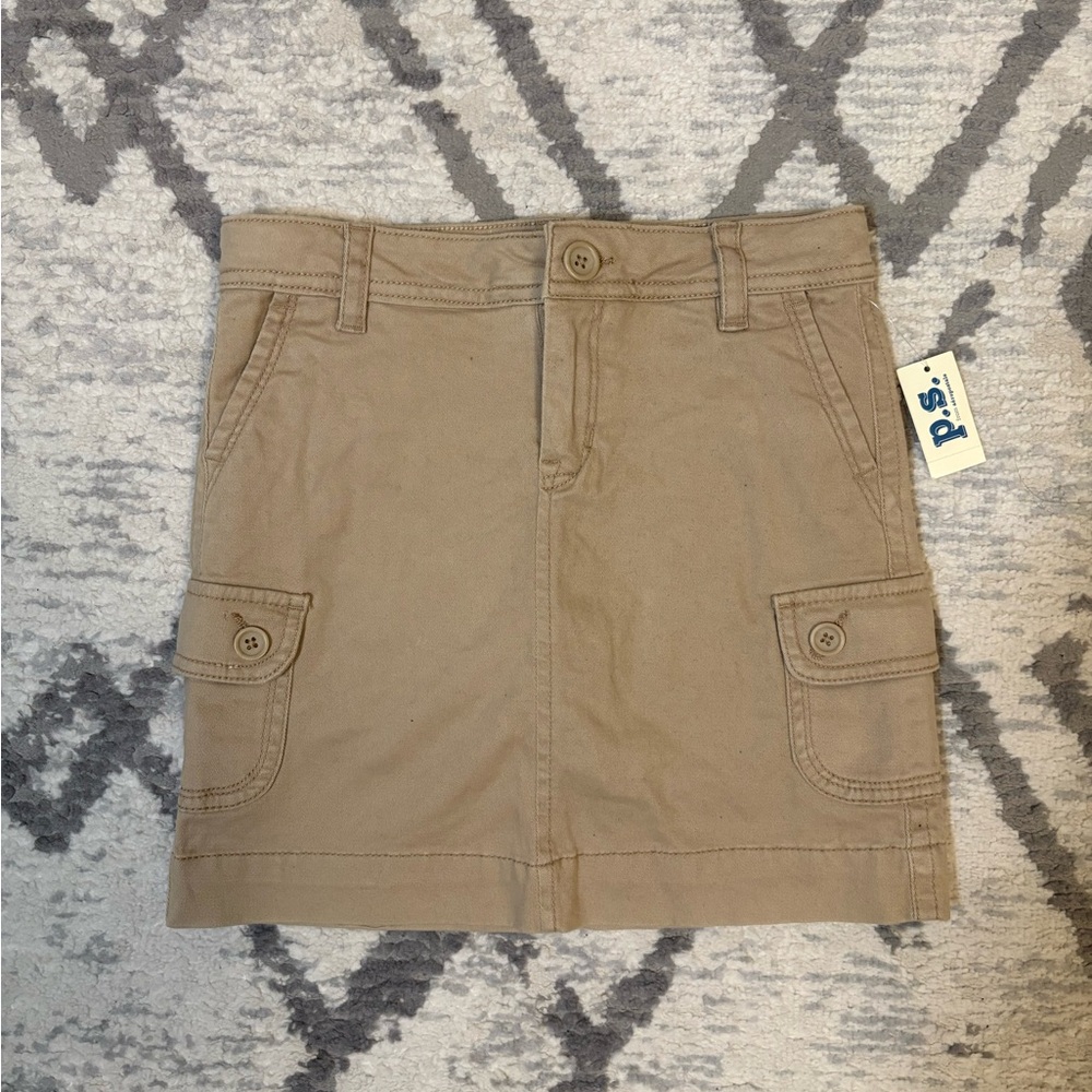Vintage Y2K Low Waist Khaki Mini Skirt